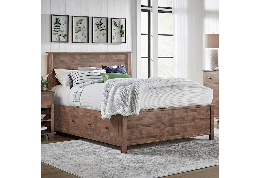 DO NOT USE - Shaker Queen Shiplap Storage Bed by Archbold Furniture at Esprit Decor Home Furnishings